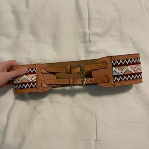Anthropologie embroidered belt - size M